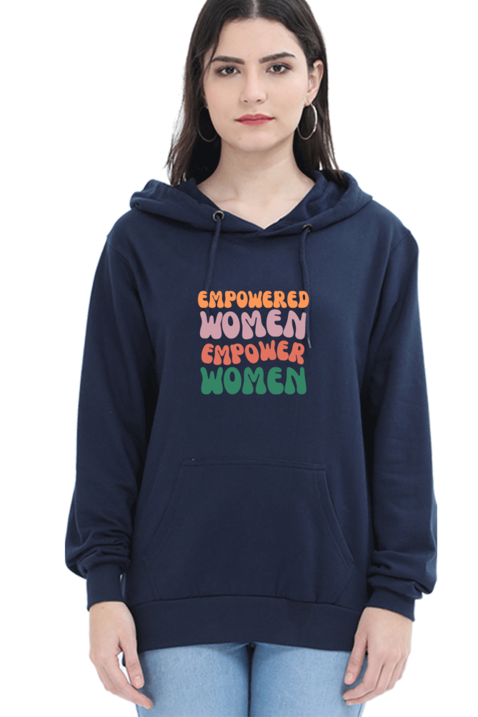 Women Power Hoodies For Wome Navy Blue