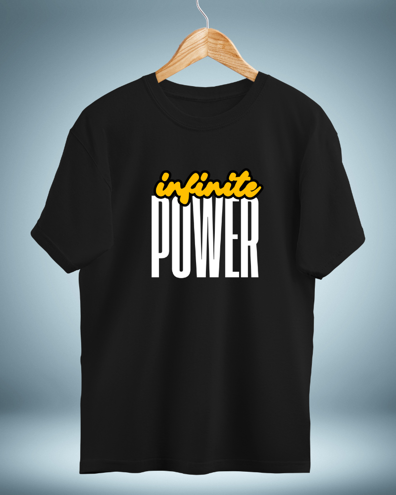 Infinite Power Oversized T-shirt For Men - Image 3
