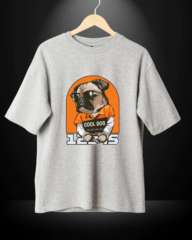 Dog Oversized Tshirt For men